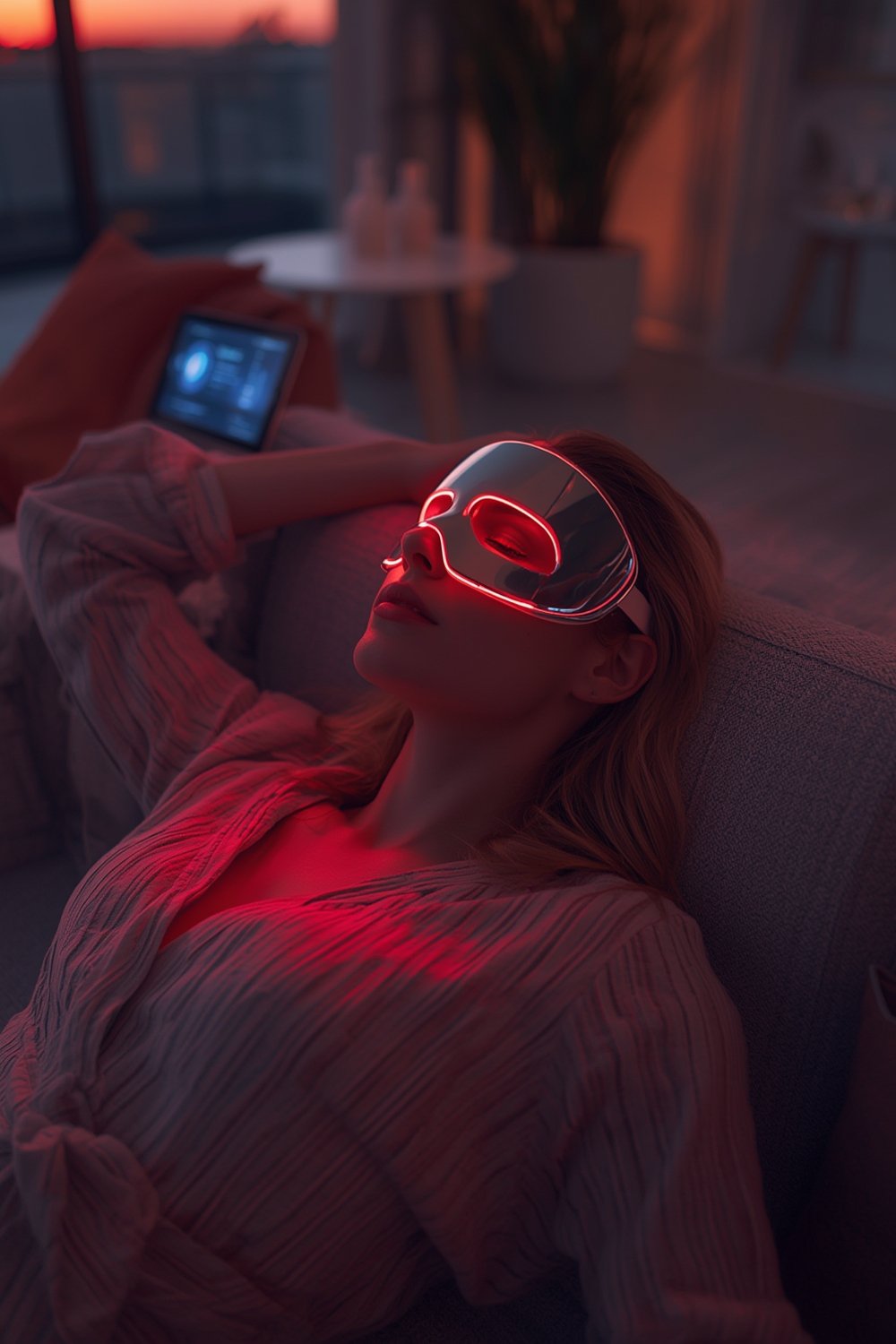 red light therapy face mask - Illustration 1