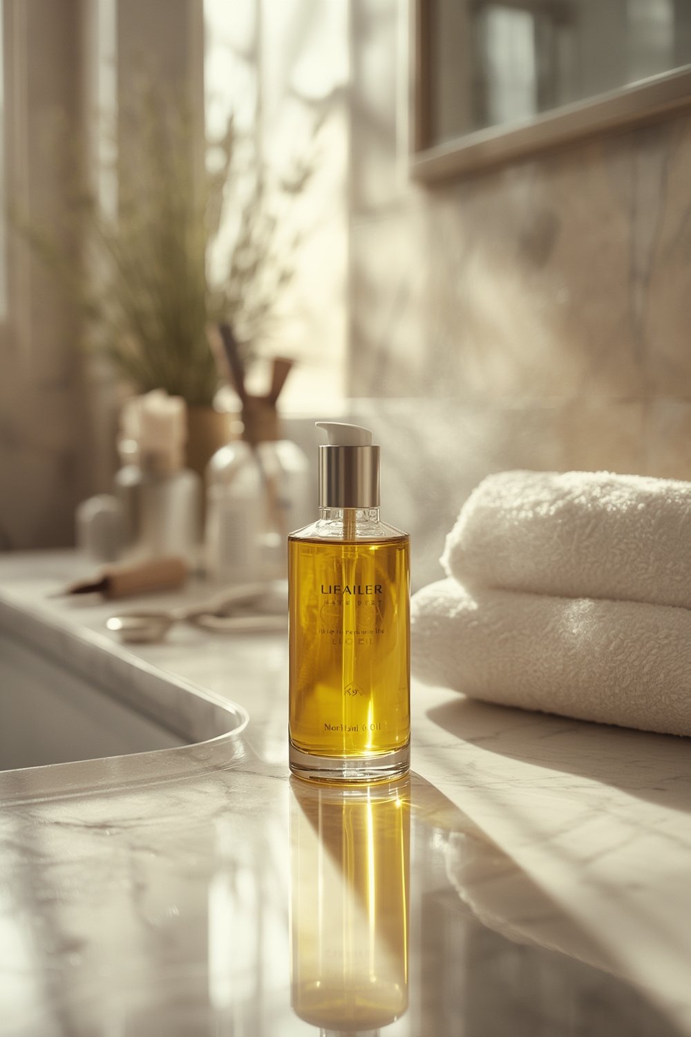 hair oil product view