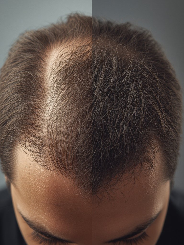 hair fibers in action