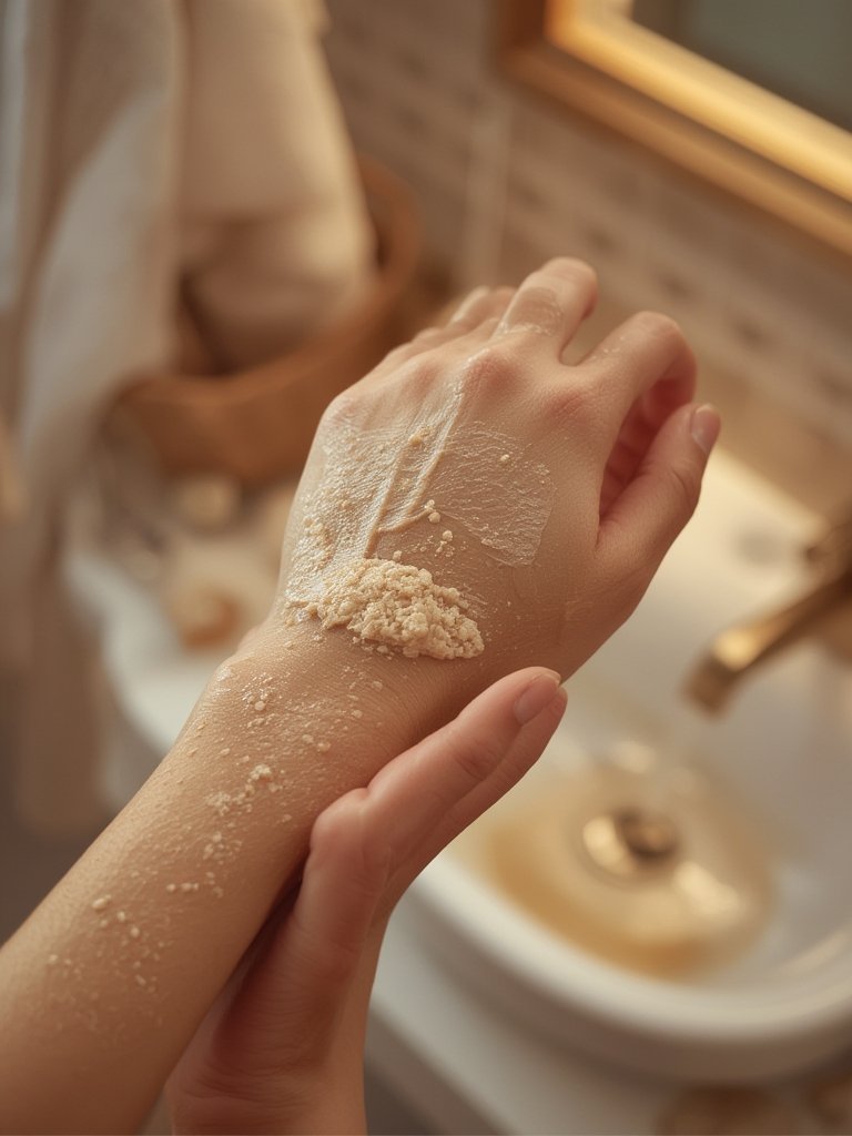 shea scrub in action