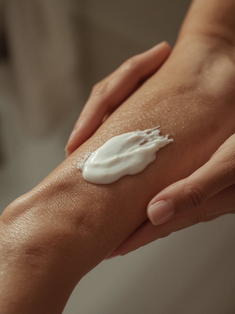 lactic lotion in action