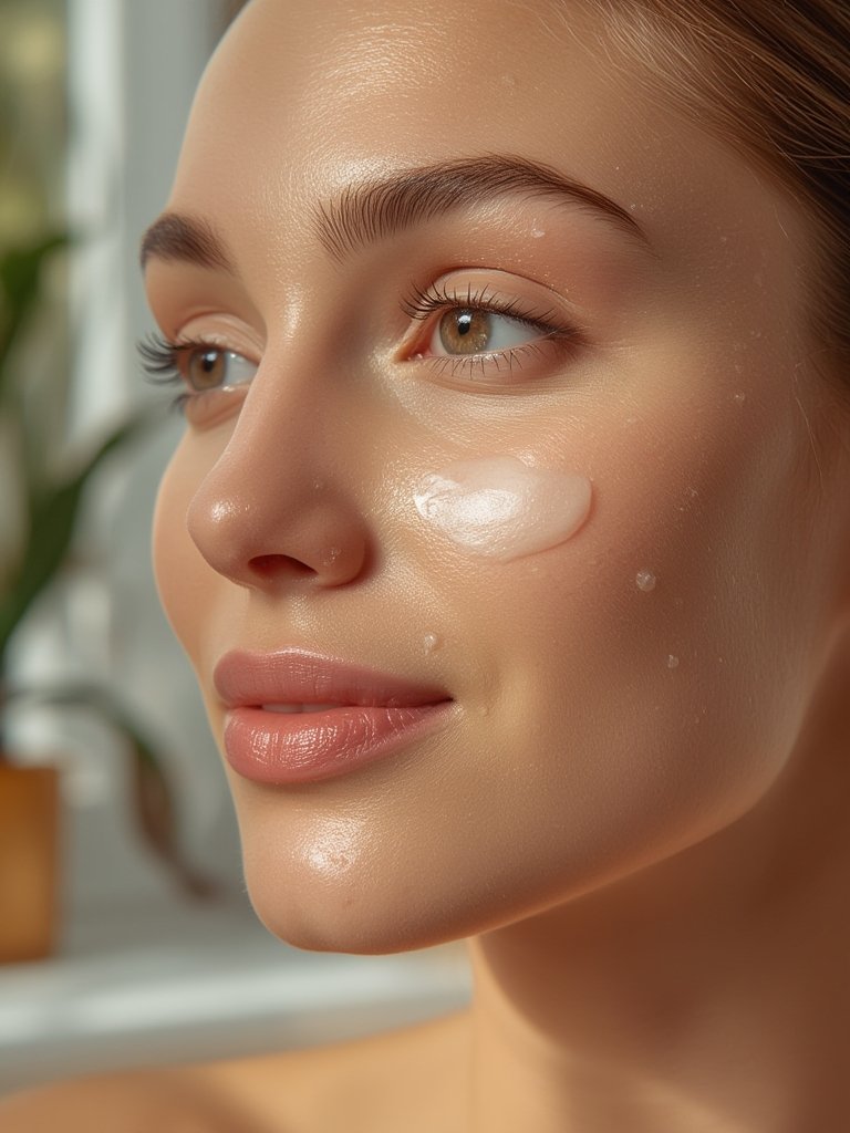 moisturizing lotion in action