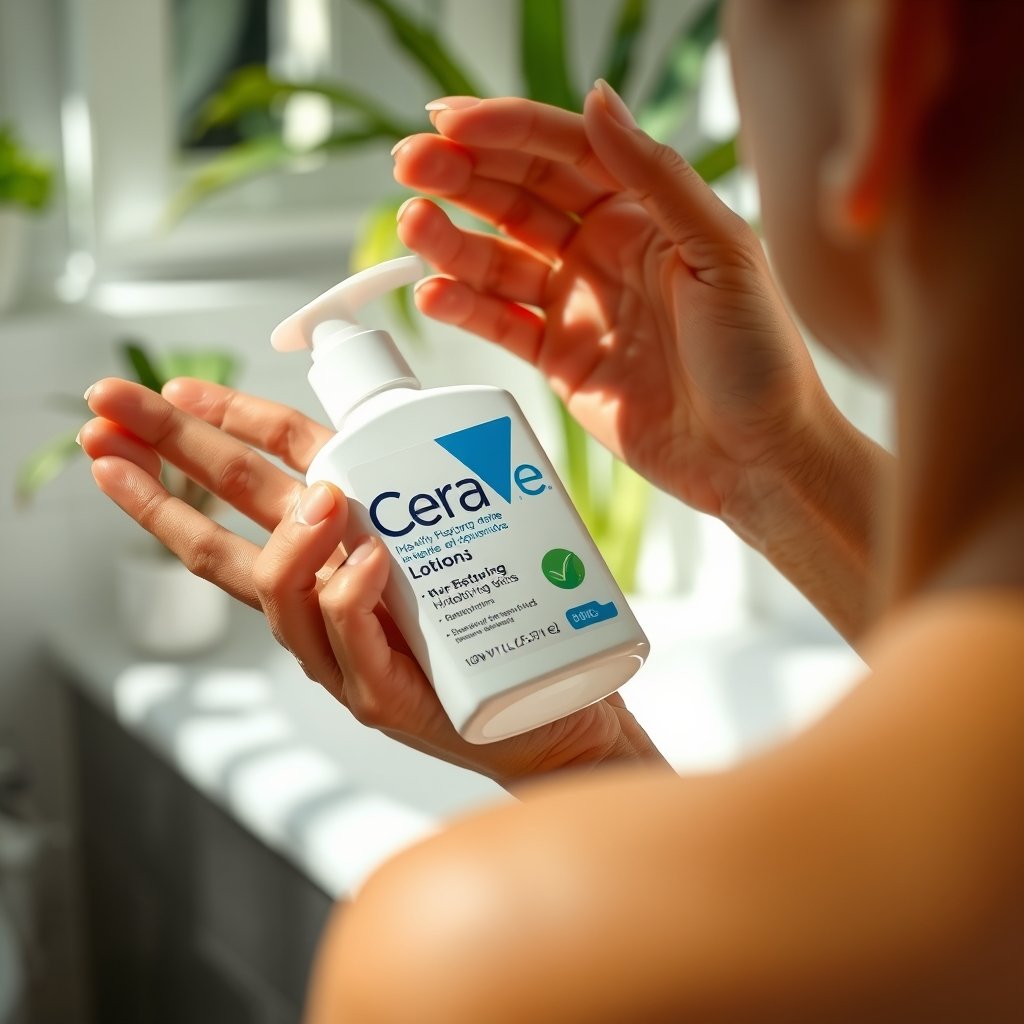 cerave lotion in action