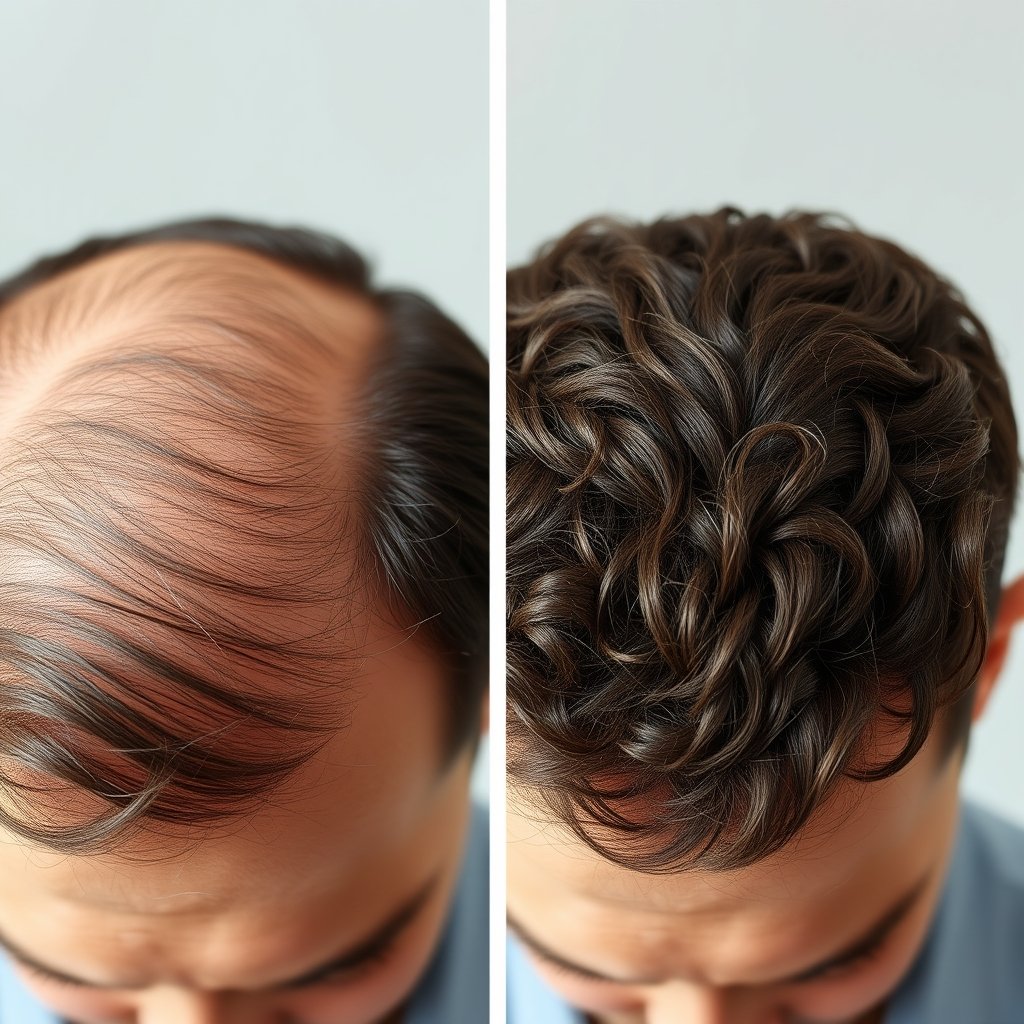 hair thickening in action