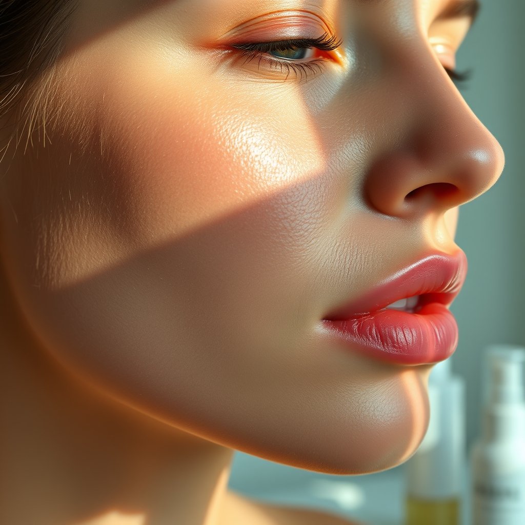 tinted sunscreen in action