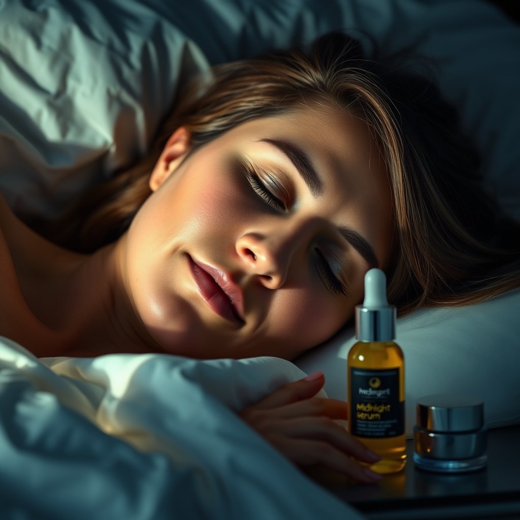 midnight serum in action