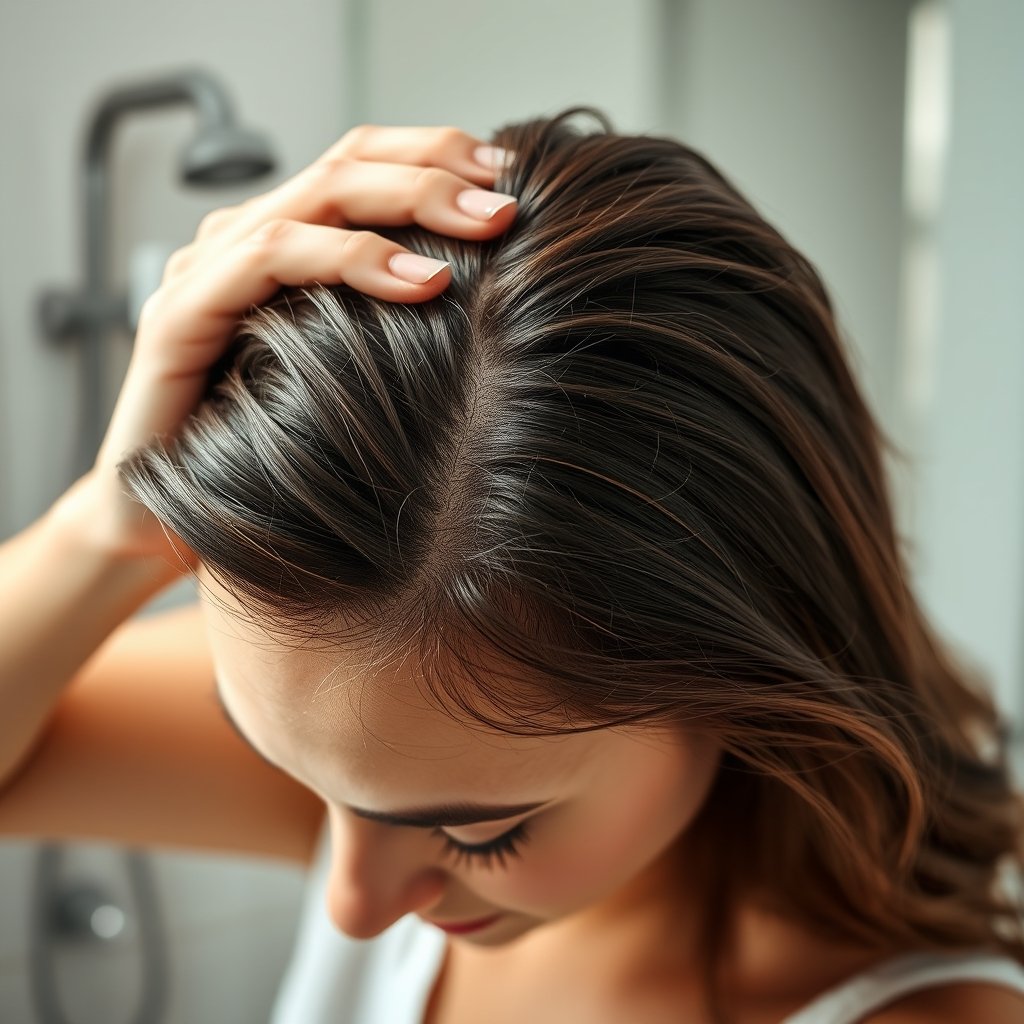 thickening shampoo in action