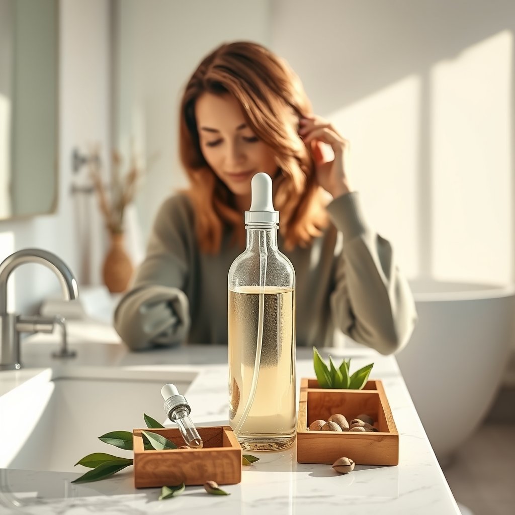 hair oil product view